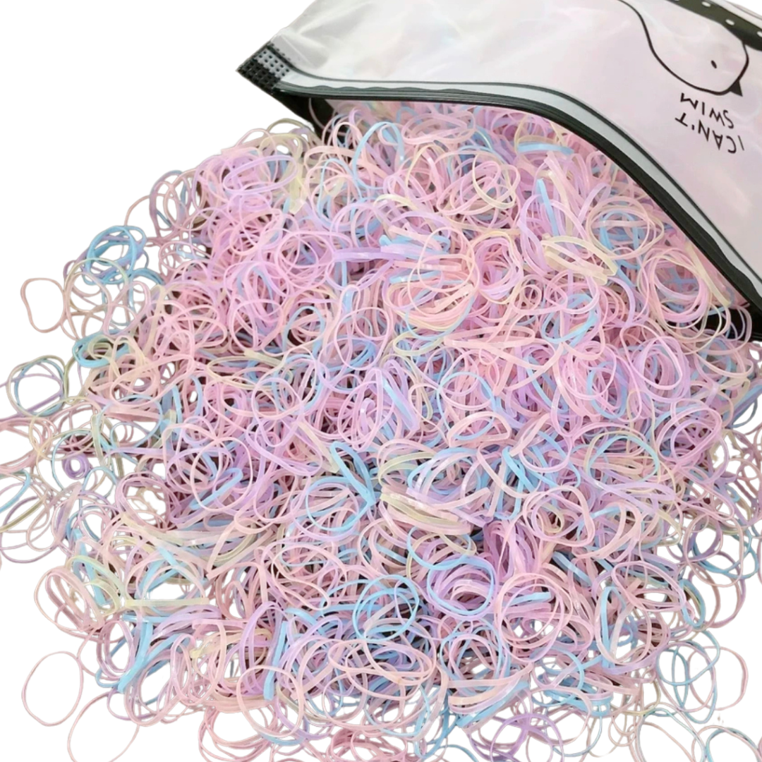 1000 Mini Pastel elastics – Poppet Locks